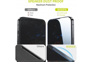 WSKEN for iPhone 14 Pro Max Screen Protector (6.7 inch),[Auto-Dust Removal] Full Coverage Screen 2.5D Edge 10s HD Tempered Glass Film with Dust Clean Installing House 2022 5G - 2 Pack