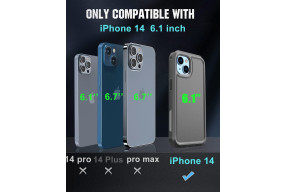 ibelief Designed for iPhone 14 Case, MIL-Grade Drop Tested Phone Case for iPhone 14 6.1'' (Black) ibelief Designed for iPhone 14 Case, MIL-Grade Drop Tested Phone Case for iPhone 14 6.1'' (Black)